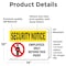 Signmission Employees Only Beyond This Point OSHA Security Notice Sign, Vinyl Decal, 14in W x 10in L, 2PK OS-2PACK-SN-D-1014-L-11534 - alternate 3